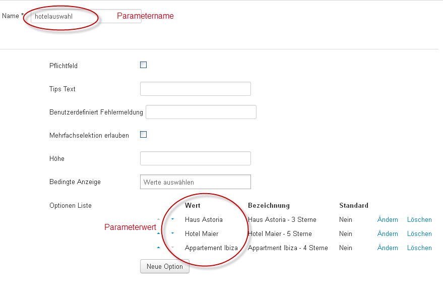 Defaultwert in Listbox setzen