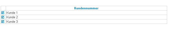 Datenansicht für Editor Datenansicht für Editor
