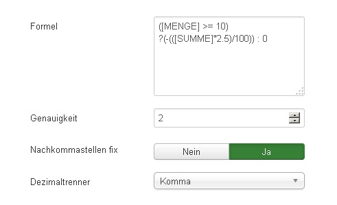 Formel mit Bedingung