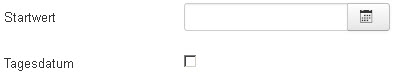 Defaultwert für Feldtyp Datum