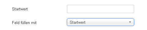 Defaultwert für Feldtyp Text