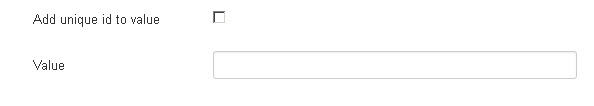 Default value for hidden fields