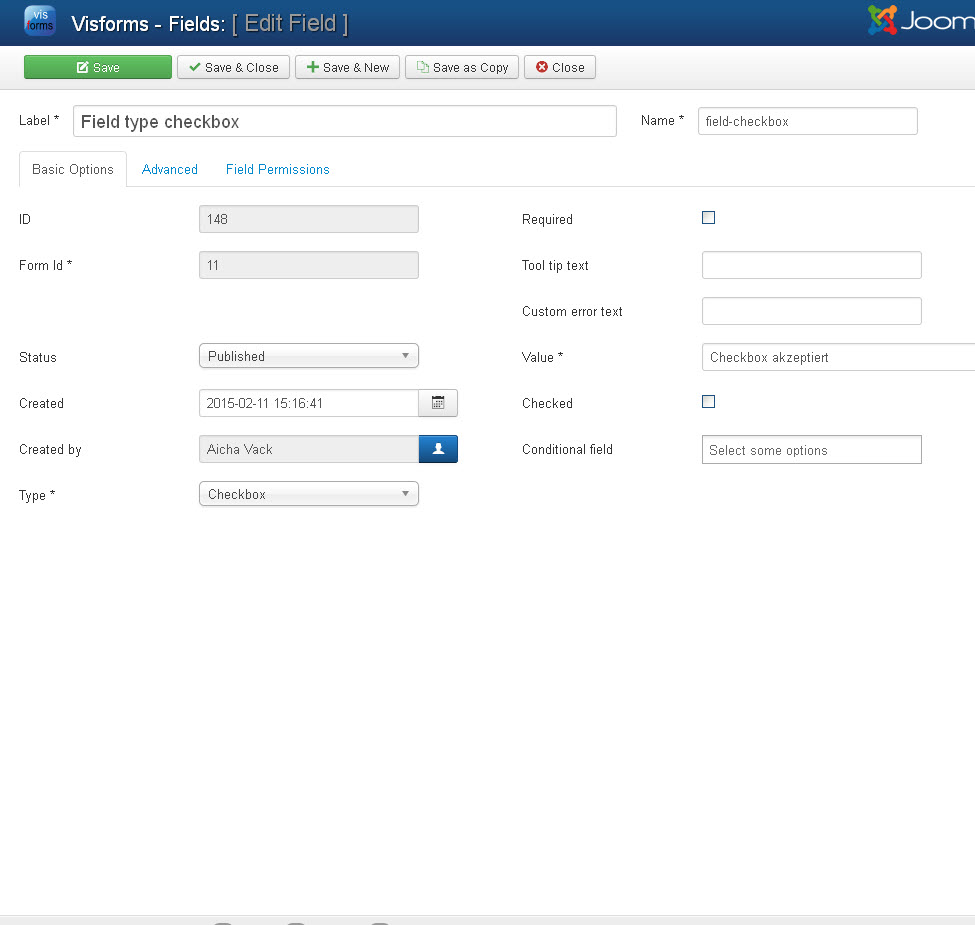 visforms free joomla form generator component