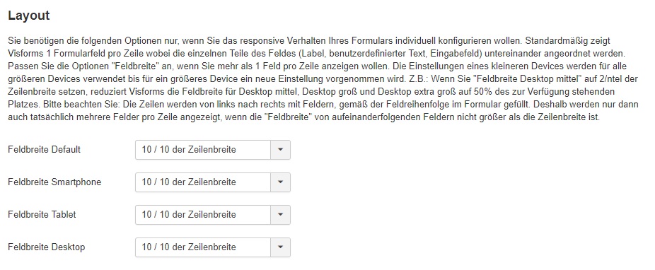 Mehrspaltiges Uikit2 Layout
